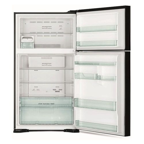 Hitachi Top Mount Refrigerator Brilliant RV760PUK7K Silver
